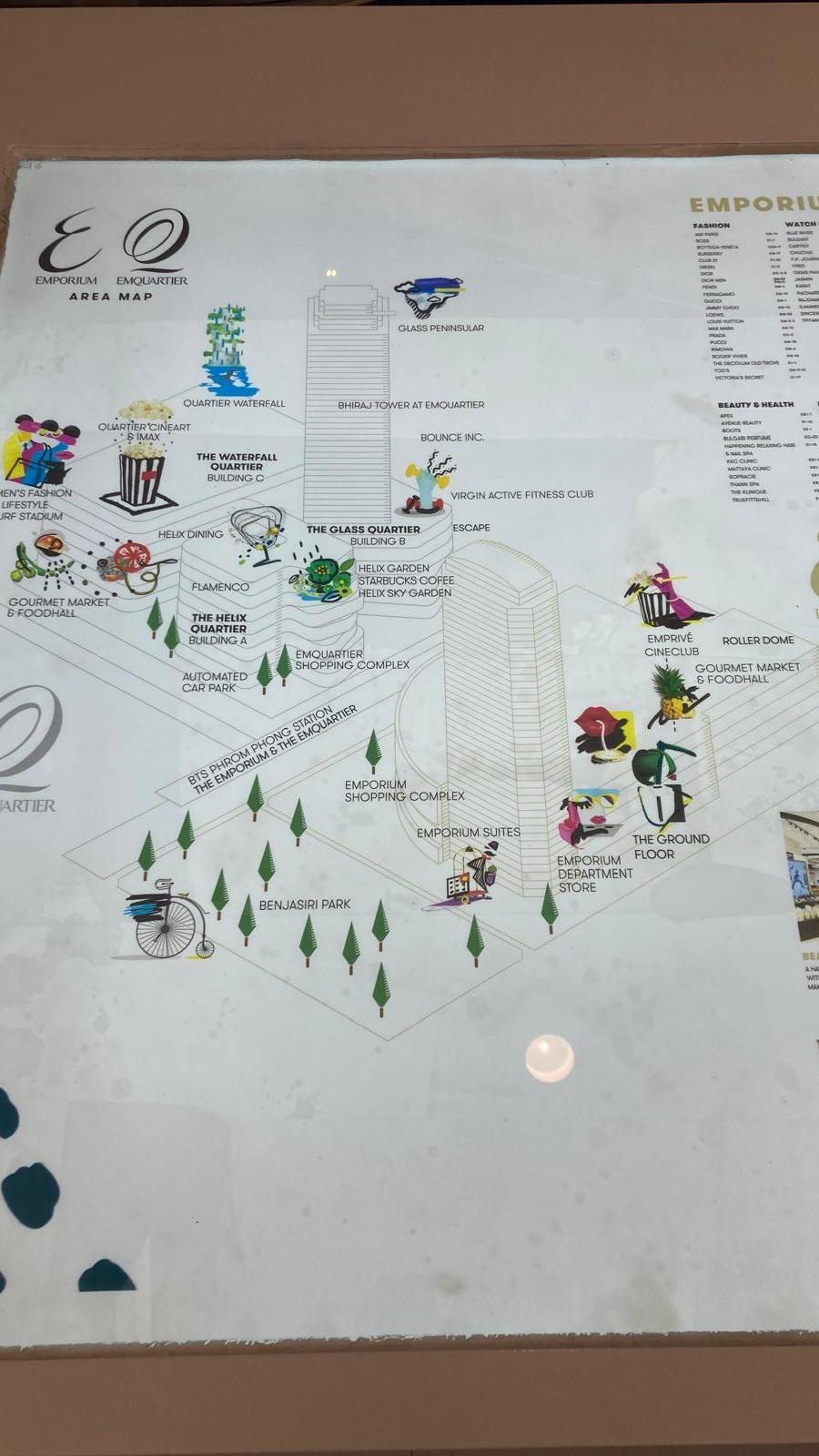 Printed area map